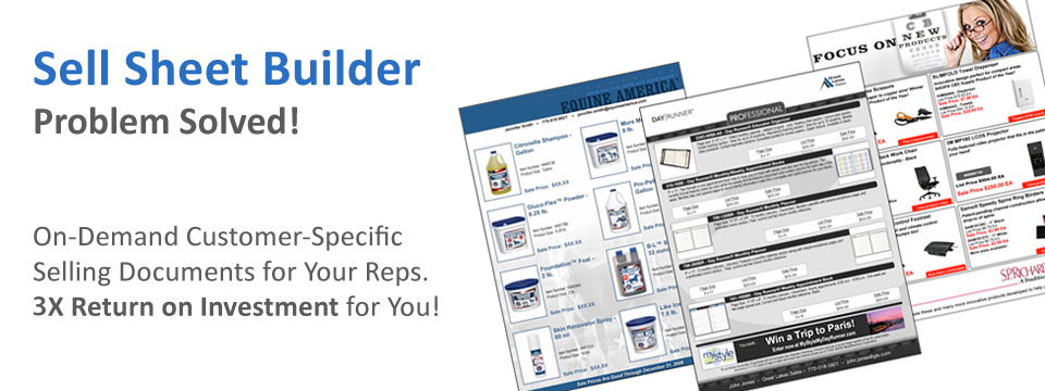Sell Sheet Builder product screenshot